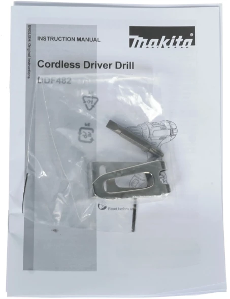 Дрель-шуруповерт Makita DDF482Z аккум. патрон:быстрозажимной