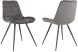 Стул для дома Бюрократ CH-K2_2 комплект 2шт т.серый Holland 18 металл черный на ножках (CH-K2_1/HL18_2)