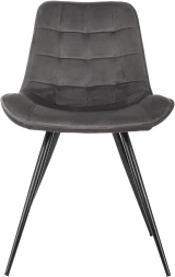 Стул для дома Бюрократ CH-K2_2 комплект 2шт т.серый Holland 18 металл черный на ножках (CH-K2_1/HL18_2)