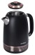 Чайник электрический Hyundai HYK-S4501 1.7л. 2200Вт черный/бронзовый корпус: металл/пластик