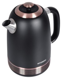Чайник электрический Hyundai HYK-S4501 1.7л. 2200Вт черный/бронзовый корпус: металл/пластик