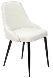 Стул для дома Бюрократ KF-5_2 комплект 2шт молочный Velvet 20 металл черный на ножках (KF-5/VELV20_2)