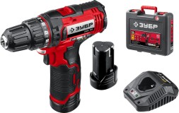 Дрель-шуруповерт Зубр ДШЛ-125-22 аккум. патрон:быстрозажимной (кейс в комплекте)