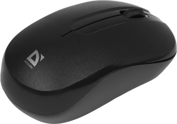 Мышь Defender Datum MM-285 черный оптическая 1600dpi беспров. USB 2but (52285)