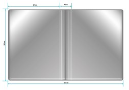 Папка с 100 прозр.вклад. Бюрократ -BPVN100GREY A4 пластик 0.8мм торц.карм с бум. встав серый