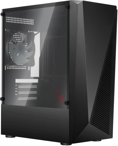 Корпус Bloody BD-CC102F черный без БП mATX 4x120mm 2xUSB2.0 1xUSB3.0 audio bott PSU