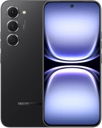 Смартфон Tecno Spark 40 Pro 256Gb 8Gb черный моноблок 3G 4G 2Sim 6.78&amp;quot; 1224x2720 Android 15 50Mpix 802.11 a/b/g/n/ac/ax NFC GPS GSM900/1800 Protect FM