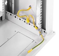 Шкаф коммутационный ЦМО ШРН-ЭКОНОМ (ШРН-Э-6.350.1) настенный 6U 600x350мм пер.дв.стал.лист 85кг серый 300мм 11кг 180град. 345мм