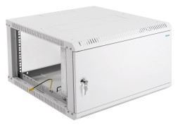 Шкаф коммутационный ЦМО ШРН-ЭКОНОМ (ШРН-Э-6.350.1) настенный 6U 600x350мм пер.дв.стал.лист 85кг серый 300мм 11кг 180град. 345мм