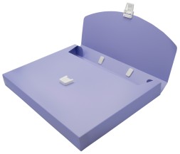 Портфель Бюрократ Pastel PASTPP01VIO 1 отдел. A4 пластик 0.7мм фиолетовый