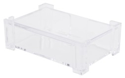 Подставка Deli E7621 для визиток 103х68х34мм прозрачный