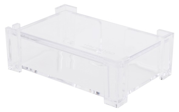 Подставка Deli E7621 для визиток 103х68х34мм прозрачный