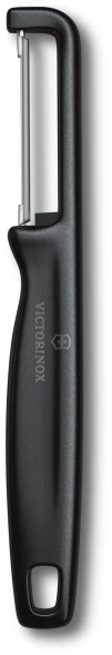 Овощечистка Victorinox Iotaс лезвием двухсторон. черный упак.:европодвес (6.0942.3)