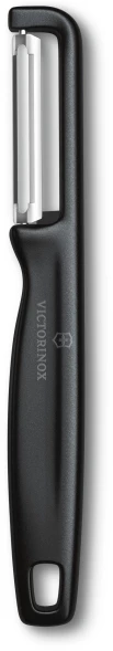 Овощечистка Victorinox Iotaс лезвием двухсторон. черный упак.:европодвес (6.0942.3)