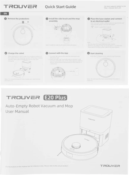 Пылесос-робот Trouver E20 Plus 75Вт белый
