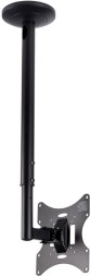 Кронштейн для телевизора Arm Media LCD-1000 черный 10"-37" макс.30кг потолочный поворот и наклон
