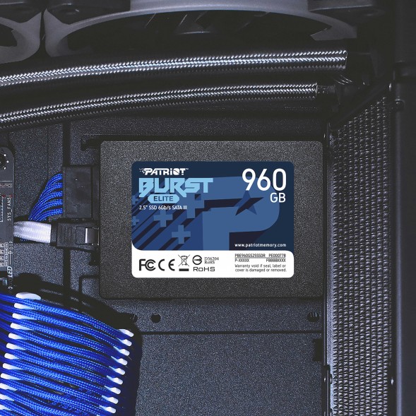 Накопитель SSD Patriot SATA-III 960GB PBE960GS25SSDR Burst Elite 2.5&amp;quot;