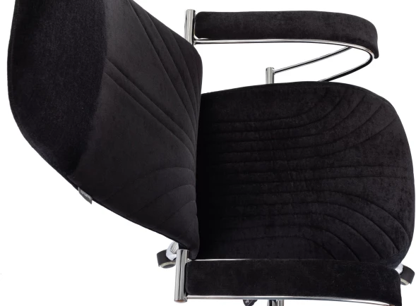 Кресло руководителя Бюрократ CH-610SL черный Light-20 крестов. металл хром