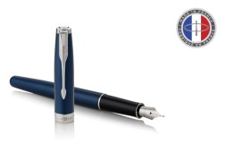 Ручка перьев. Parker Sonnet Core F539 (1945364) LaqBlue CT M сталь нержавеющая подар.кор.