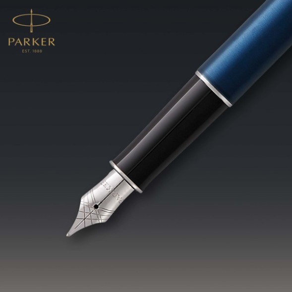 Ручка перьев. Parker Sonnet Core F539 (1945364) LaqBlue CT M сталь нержавеющая подар.кор.