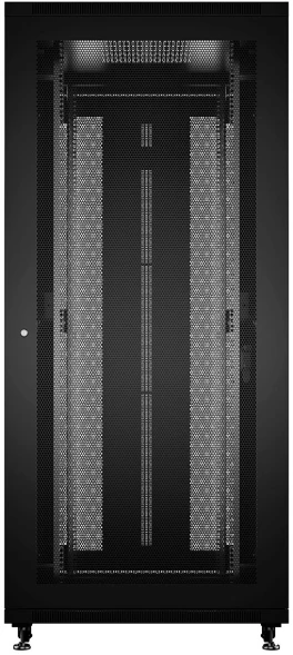 Шкаф коммутационный Cabeus (ND-05C-42U80/80-BK) напольный 42U 800x800мм пер.дв.перфор. задн.дв.перфор. 800кг черный 700мм 104.6кг 220град. 2055мм IP20 сталь