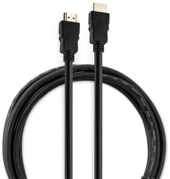 Кабель аудио-видео Buro HDM 1.4 HDMI (m)/HDMI (m) 1.8м. позолоч.конт. черный (BHP RET HDMI18)