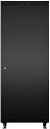 Шкаф коммутационный Cabeus (SH-05C-18U60/60-BK) напольный 18U 600x600мм пер.дв.стекл металл 800кг черный 500мм 220град. 988мм IP20 сталь