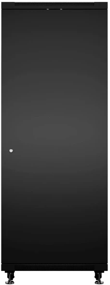 Шкаф коммутационный Cabeus (SH-05C-18U60/60-BK) напольный 18U 600x600мм пер.дв.стекл металл 800кг черный 500мм 220град. 988мм IP20 сталь