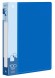 Папка с 100 прозр.вклад. Бюрократ -BPVN100BLUE A4 пластик 0.8мм торц.карм с бум. встав синий