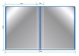 Папка с 100 прозр.вклад. Бюрократ -BPVN100BLUE A4 пластик 0.8мм торц.карм с бум. встав синий