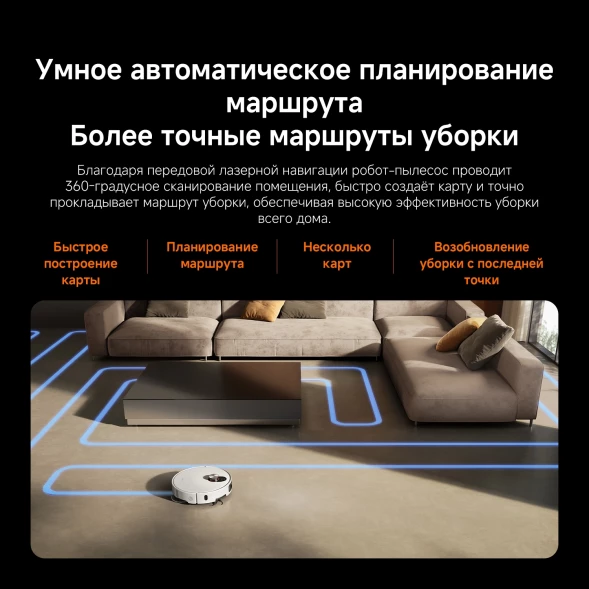 Пылесос-робот Xiaomi Robot Vacuum 5 Pro EU 35Вт белый