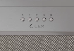 Вытяжка встраиваемая Lex Hyper 600 IX нержавеющая сталь управление: кнопочное (1 мотор)