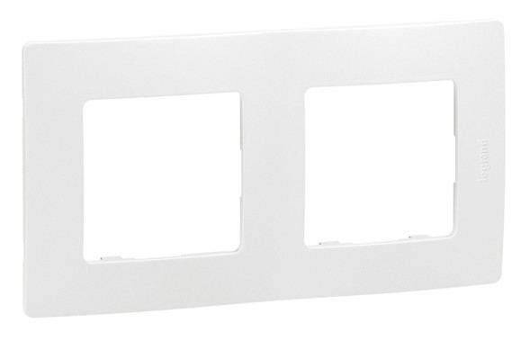 Рамка Legrand Etika 672502 накладная 2x ABS пластик белый