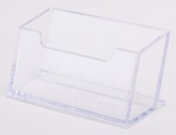 Подставка Deli E7623 для визиток 100х38х82мм прозрачный