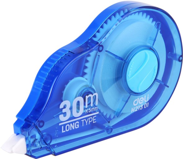 Лента коррект. Deli EH21301 30мх5мм ассорти корпус белый блистер