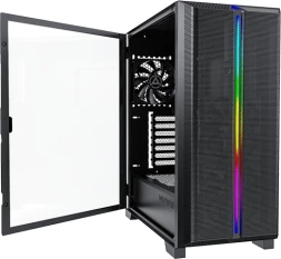 Корпус Montech SKY ONE Lite черный без БП ATX 3x120mm 2xUSB3.0 1xUSB3.1 audio bott PSU