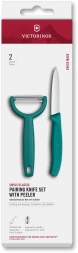 Набор нож/овощеч. Victorinox Swiss Classic 6.7114.22C1 компл.:2предм. зеленый европодвес