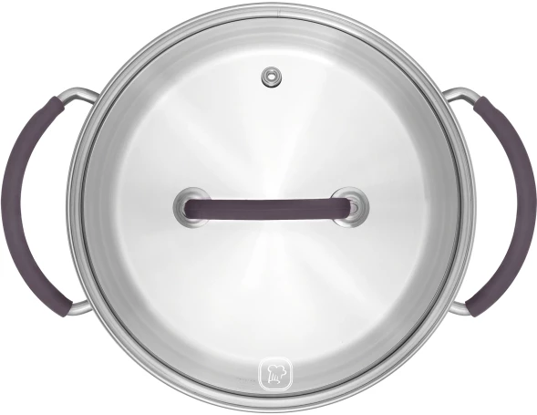 Кастрюля Rondell Akzent RDS-1389 5.1л. d=24см (с крышкой) стальной