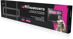 Кронштейн для телевизора Ultramounts UM825F черный 60&amp;quot;-120&amp;quot; макс.120кг настенный фиксированный
