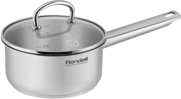 Ковш Rondell Solo RDS-1601 1.3л. d=16см (с крышкой) стальной