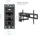 Кронштейн для телевизора Kromax CORBEL-11 титан 32&amp;quot;-75&amp;quot; макс.45кг настенный поворот и наклон