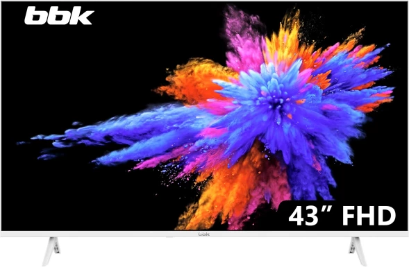 Телевизор LED BBK 43&amp;quot; 43LEM-1054/FTS2C (W) белый FULL HD 60Hz DVB-T2 DVB-C DVB-S2 USB (RUS)