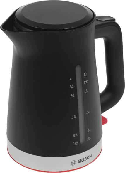 Чайник электрический Bosch TWK4M 1.7л. черный корпус: пластик (TWK4M223)