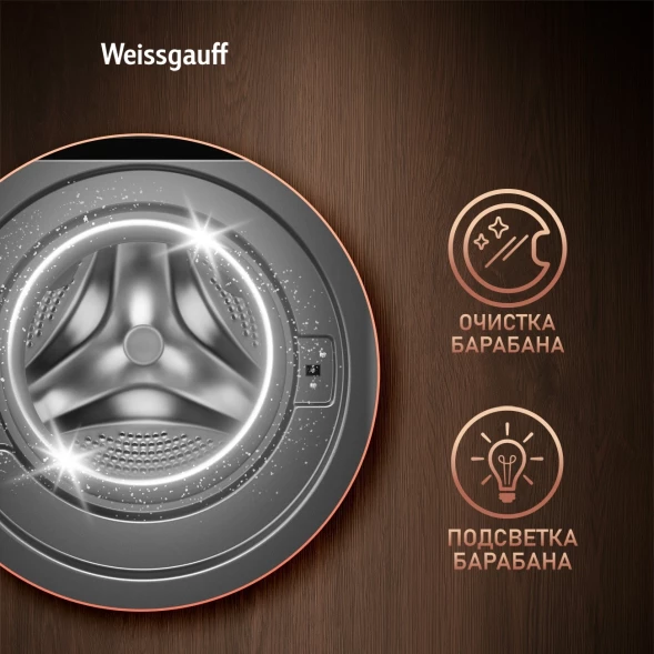 Стиральная машина Weissgauff WM 59411 класс: A+++ загр.фронтальная макс.:11кг темно-серый