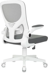 Кресло Бюрократ ASTER N-W темно-серый TW-04 Neo Grey сетка/ткань крестов. пластик пластик белый