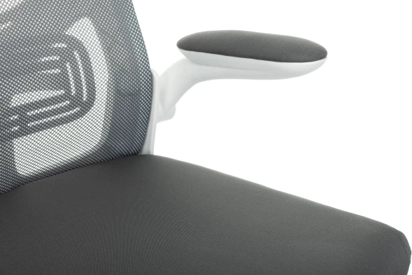 Кресло Бюрократ ASTER N-W темно-серый TW-04 Neo Grey сетка/ткань крестов. пластик пластик белый