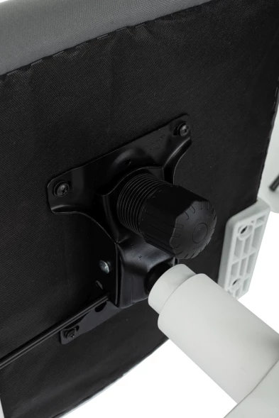 Кресло Бюрократ ASTER N-W темно-серый TW-04 Neo Grey сетка/ткань крестов. пластик пластик белый