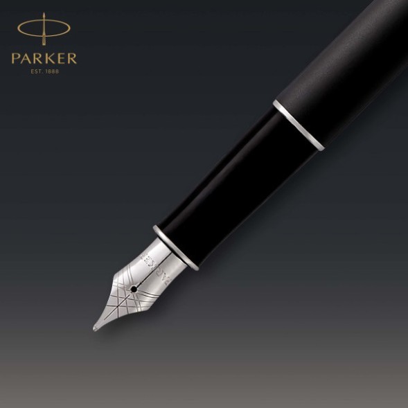Ручка перьев. Parker Sonnet Core F529 (CW1931521) Matte Black CT F сталь нержавеющая подар.кор.