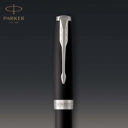 Ручка перьев. Parker Sonnet Core F529 (CW1931521) Matte Black CT F сталь нержавеющая подар.кор.