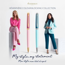 Ручка шариков. Waterman Hemisphere Colour Blocking (2179899) Pink GT M син. черн. подар.кор.